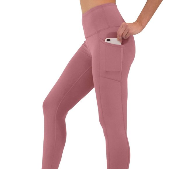 lululemon athletica Pants - LULULEMON High Waisted Mesh Leggings in Dusty Rose